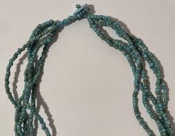Vintage Strands Metal and Turquoise Stone Necklace Choker ...