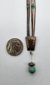 Sterling Silver 925 Turquoise Liquid Bead Long Navajo 60 ...