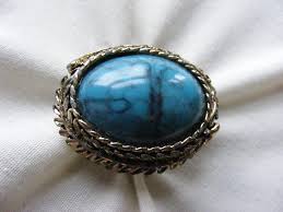 Faux Turquoise Big Ring, Adjustable Fashion Ring - Etsy