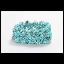Multi Banded Turquoise Bracelet. For Sale at Ruby Lane