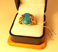 Kiam Family Lia Sophia Turquoise w gold tone ring sz 10.5 ...