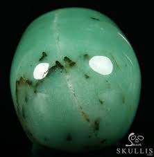 HUGE 5.1" Green Aventurine Carved Mitchell-Hedges Crystal Skull Replica, Skull of Doom - Skullis Gemstone & Crystal Skulls