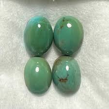 7x5mm - Dyer Blue Mine Natural Turquoise Calibrated Cabochons | Esmeralda Turquoise