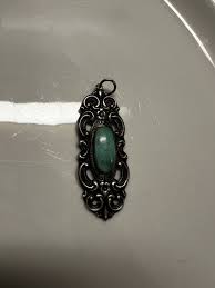 Antique Towle Sterling Silver Turquoise Pendant | eBay