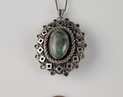 Estate 1970s Eliat 935 Silver Brooch/necklace-made in Israel - Etsy