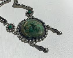 Taxco Mexico. Mid-century Necklace. Sterling Silver and Jade. - Etsy