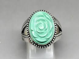 Woman's Size 9.5 Carolyn Pollack Relios Carved Turquoise ...