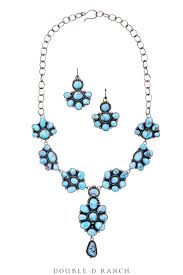 Necklace, Statement, Turquoise, Golden Hills, Matching Earrings, Hallm