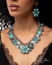 Paparazzi Down-to-Earth - Blue - Zi Collection Necklace and Earrings 2025 | eBay