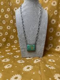 Sterling Silver Extra Large Royston Bar Necklace- 18” - Etsy