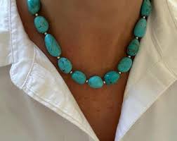 Sleeping Beauty Turquoise Necklace: Robin's Egg Blue Arizona ...
