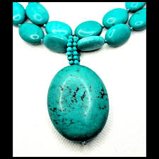 Lucas Lameth Double Stand Turquoise Sterling Silver Necklace ...