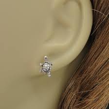 925 Sterling Silver Turtle Tortoise Post Stud EARRINGS | eBay Australia