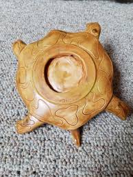 Vintage Glazed Turtle Pottery Soap Trinket Dish Signed Syringa Beach Ocean Art | eBay