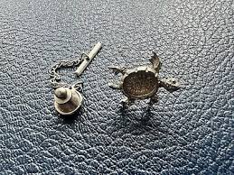 Vintage Tie Tack Blank Turtle Findings 22mm Silver Unfinished DIY Jewelry Making | eBay