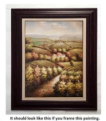 Tuscan Vineyard #1 - 48x36 - 100% Hand Painted Oil Painting ...