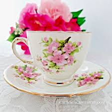 Vintage Bone China Tea Cup and Saucer, Peach Blossom by Sutherland, England | eBay