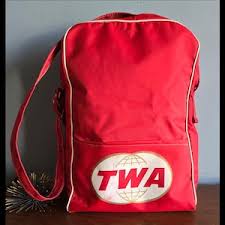 Vintage TWA Red Travel Bag. - Etsy