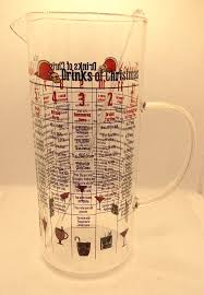 Bay Island Twelve Drinks of Christmas Glass Cocktail Pitcher ...