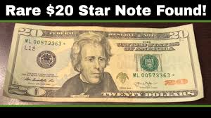 Searching $5,000 in Currency - Rare $20 Star Note Found ...