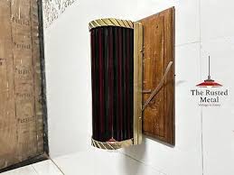 Art Deco Brass Wall Sconce with Green & Red Glass Rods - Vintage Style Set Of 4 | eBay