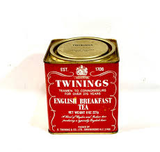 Vintage Tea Tin,twinings English Breakfast Tea Advertising ...