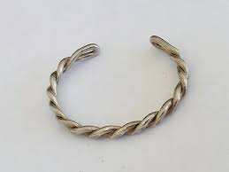Vintage Navajo Sterling Silver Twisted Cable Rope Cuff Bracelet 20Grams | eBay
