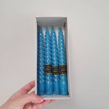 4 Vintage Unopened Kameyama Blue Twisted Dinner Candles - Etsy Australia