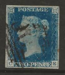 1840 Two Penny Blue Stamp | eBay