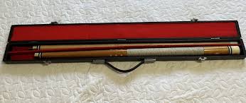 Vintage Spalding Pool Cue Stick 19 oz. & 58" Billiards 2 Pc Linen Wrap Snap Case | eBay