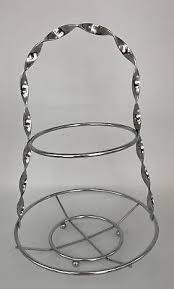 Vintage Mid Century 2 Tier Serving Dish 11” Epergne Silver ...