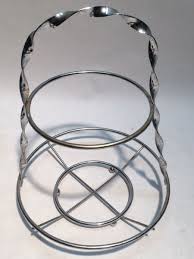 Vintage Silverplated Epergne Two-Tier Serving Tray w ...