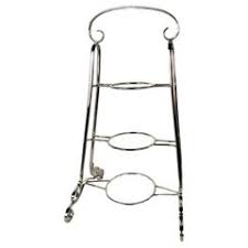Edwardian Style Three-Tier Silver Plated Cake Stand ...