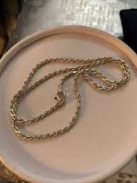 VINTAGE DESIGNER IBB 925 STERLING SILVER FRENCH ROPE CHAIN NECKLACE FOR PENDANT | eBay