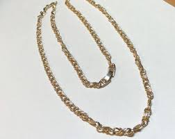 Vintage Fancy Link Chain Necklace, 26 Inches Long, Goldtone Metal, Infinity Style Links, Gold Necklace, Long Gold Chain NC843 - Etsy
