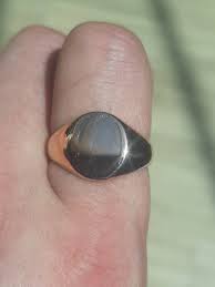 An Antique 9ct Rose Gold Solid Signet Ring - Etsy