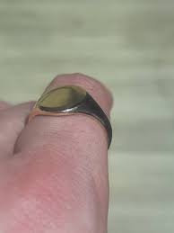 A Vintage 9ct Gold Solid Signet Ring - Etsy
