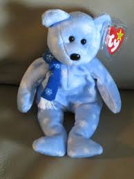 RARE Errors TY Beanie Babies ICE BLUE SNOWFLAKE 1999 HOLIDAY ...