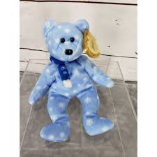 Ty Beanie Babies Christmas Blue White Snowflake 1999 Holiday ...