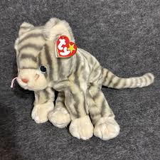 TY Beanie Buddy - SILVER the Cat (11 inch) - MWMTs Stuffed ...