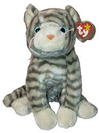 Ty Beanie Buddy Large Plush SILVER the Tabby Cat 11" MWMTs ...