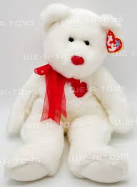 Ty Beanie Buddy Valentino the White Valentine Bear 13" Plush ...