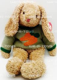 Ty Beanie Buddy Curly the Tan Bunny 18" Plush Toy W/ Tag ...