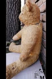 Antique Old Vintage Teddy Bear / Glass Eyes / 1940s Fully ...