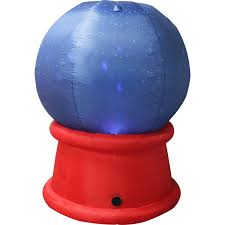 Fraser Hill Farm 5.91-ft Lighted Snowman Christmas Inflatable FHFSNWGLOBE061-L at Lowes.com