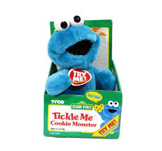 1996 Vintage Tyco Toy Tickle Me COOKIE MONSTER Plush Doll ...