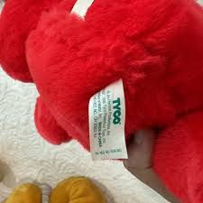 Pair (2) Tyco Tickle Me Elmo Vintage Plush Stuffed Animal ...