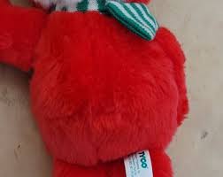 Vintage Tyco Christmas Elmo Plush 1997 Red 15 Inch Eye is ...
