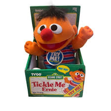 Tickle Me Ernie Plush Toy by Tyco Sesame Street Ages 1+ ...
