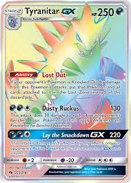 Tyranitar GX (Secret) - SM - Lost Thunder - Pokemon ...